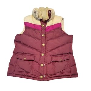 OLD NAVY Retro Style Color Block Down Puffer Vest Size S  down filling
